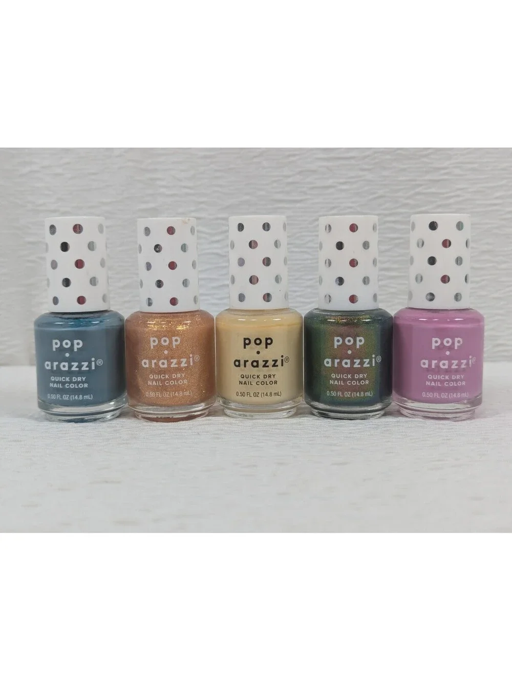 pop Arazzi - Nail Polish - QUICK DRY - Variety Colors - 0.50 Fl oz ea     5 Pack